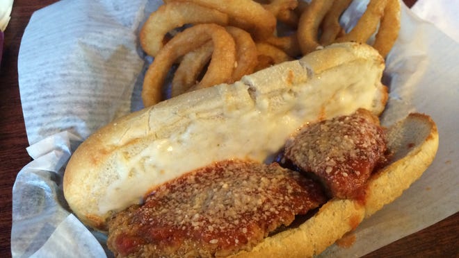 The chicken Parmesan sandwich from Mad Meatball was thick and juicy.