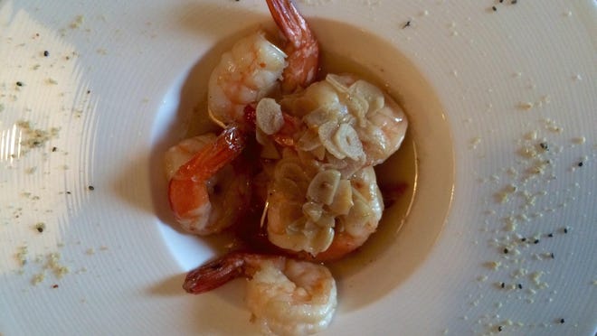 Shrimp in garlic-brandy sauce from Time to Eat in Cape Coral.