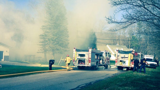 A woman was found dead in a garage fire on North Hillcrest in Kimball Township Friday evening.