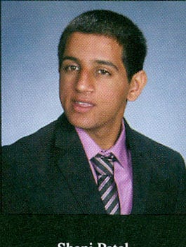 Shani Patel in his Toms River High School North graduation photo, 2012.