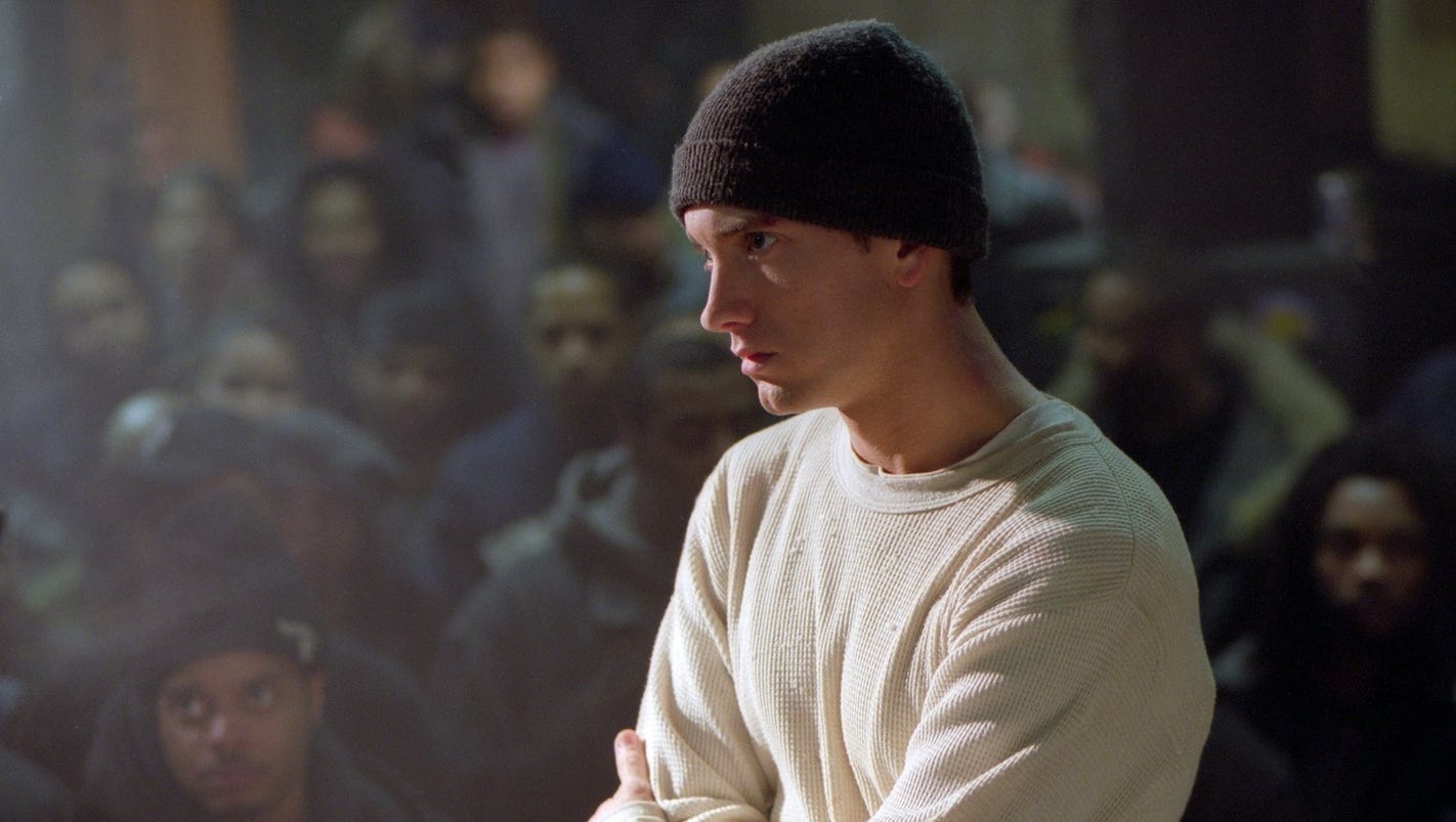8 mile is a 2002 drama starring eminem, loosely based on his life. 