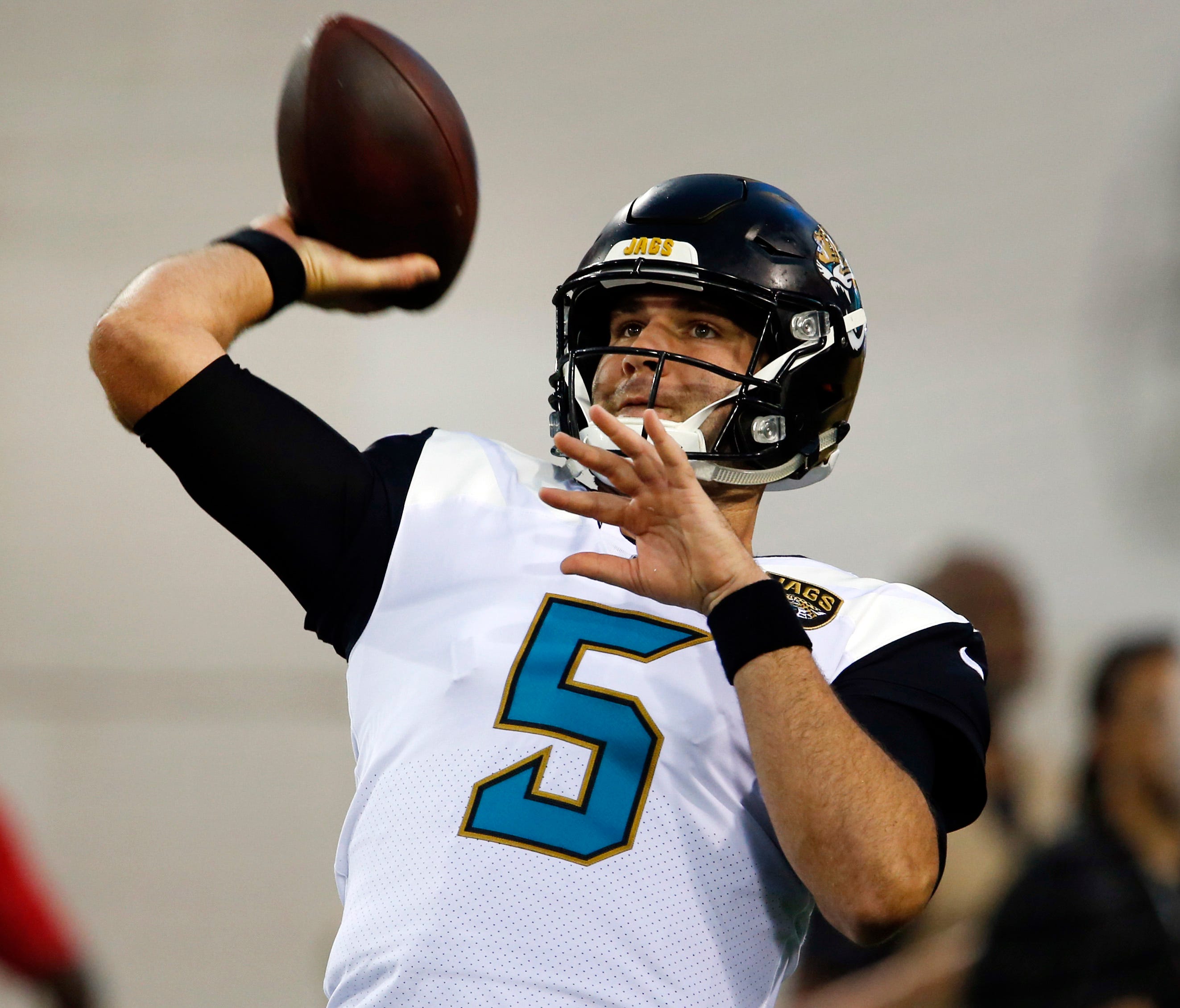 Jacksonville Jaguars quarterback Blake Bortles threw for 23 touchdowns and 17 interceptions last season.