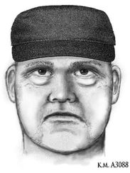 A police sketch of the man suspected of killing psychiatrist Steven Pitt on May 31, 2018, in Scottsdale, Ariz.