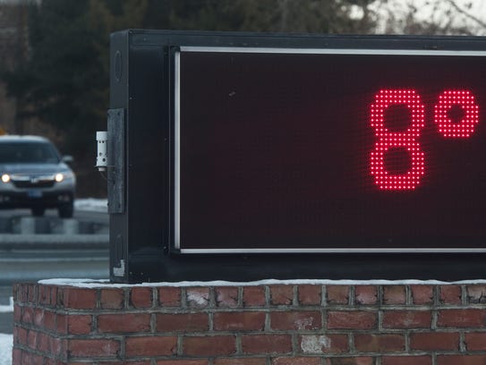 A temperature of 8 degrees was recorded around 8:30 a.m. Friday at T.B. Woods, Chambersburg - but the wind chill made it feel below zero.  Saturday will have much of the same. Relief will come next week.