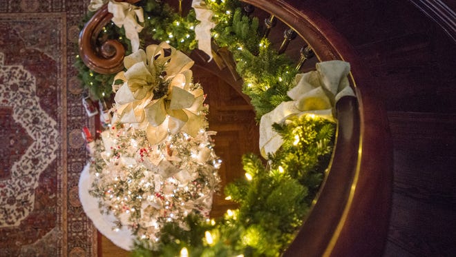 The historic Samuel Allen house in Glendale is now decorated for the holidays.