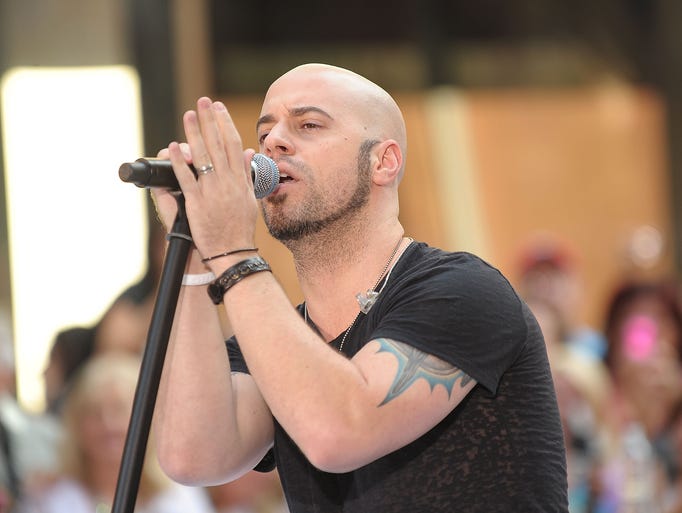Singer Chris Daughtry of Daughtry performs on NBC's