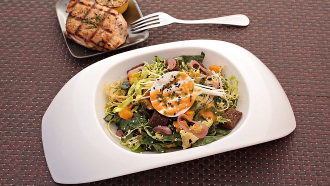 The salmon in the Winter Harvest Salad is packed with omega-3 oils and brain-friendly proteins.