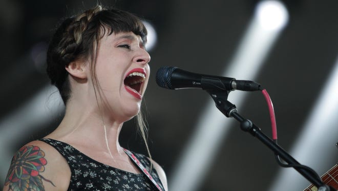 Katie Crutchfield of the band Waxahatchee performs at the Bonnaroo Music and Arts Festival last year in Manchester Tennessee. The Philadelphia-based indie rock act will perform at Dogfish Head's Analog-A-Go-Go beer and music festival on Nov. 4.