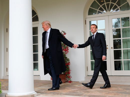 President Donald Trump and French President Emmanuel