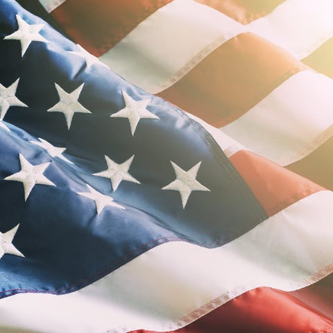 American flag.