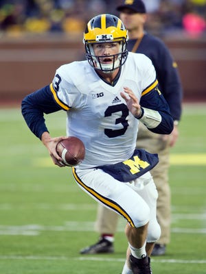Michigan quarterback Wilton Speight.