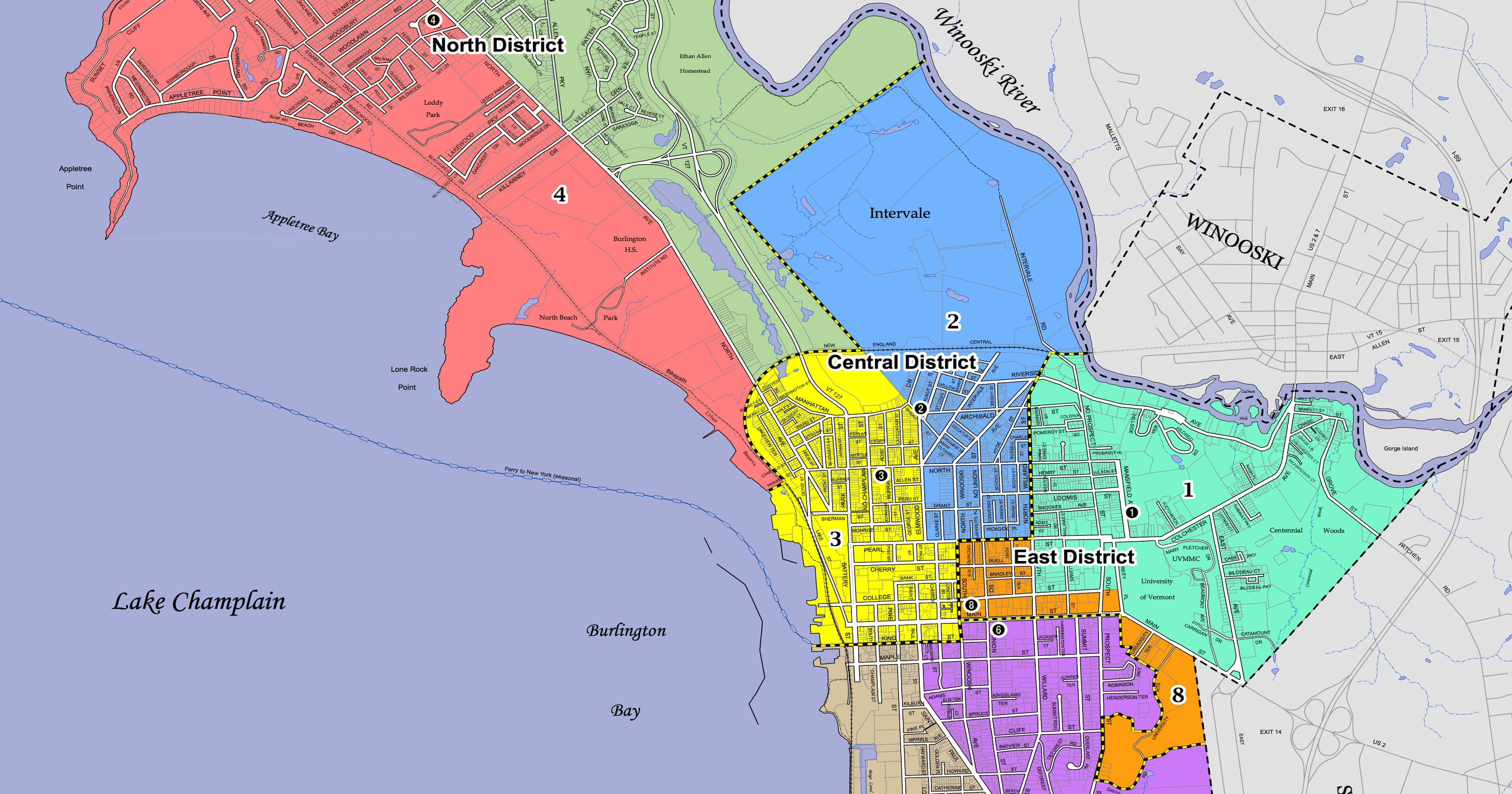 Recap of how Burlington's wards voted