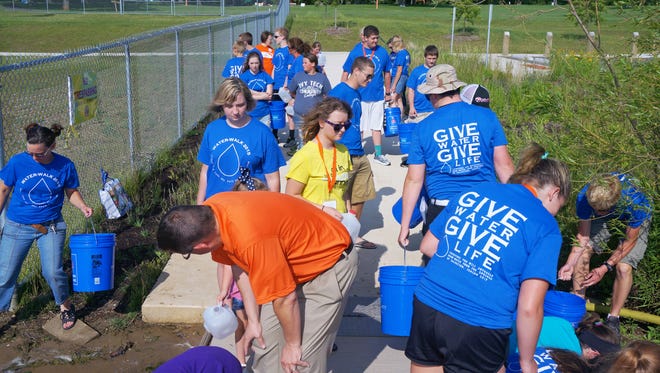 Volunteers at the 2015 Water Walk. This year's event is May 6 at Wapahani High School.