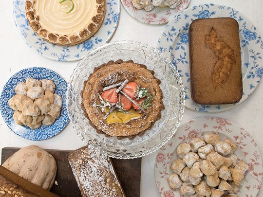 Homemade bread, croissants, cakes and papaya jam for