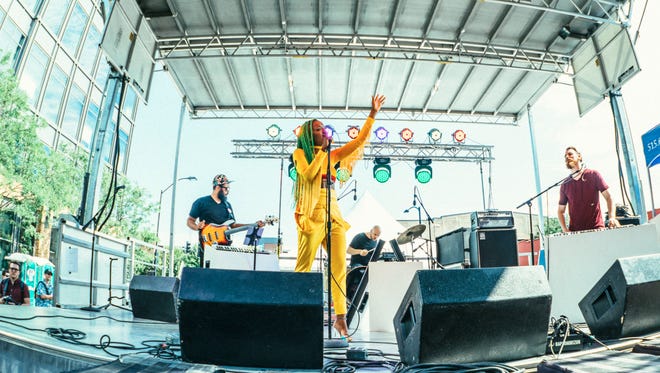 Ancient Posse performing live at the 2017 80/35 Music Festival