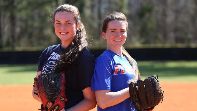 Aucilla Christian sophomores Abigail Morgan, left, and Elizabeth Hightower provide a dominant 1-2 punch for the defending 2A state champion Warriors. Morgan is a Florida Atlantic commit, while Hightower committed to Florida over Michigan.