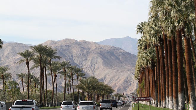 
Traffic flows along Highway 111 in Indian Wells.
