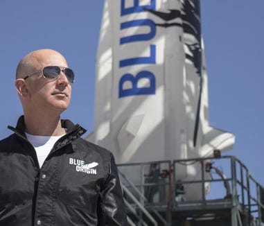 Jeff Bezos dreams of package deliveries to space.