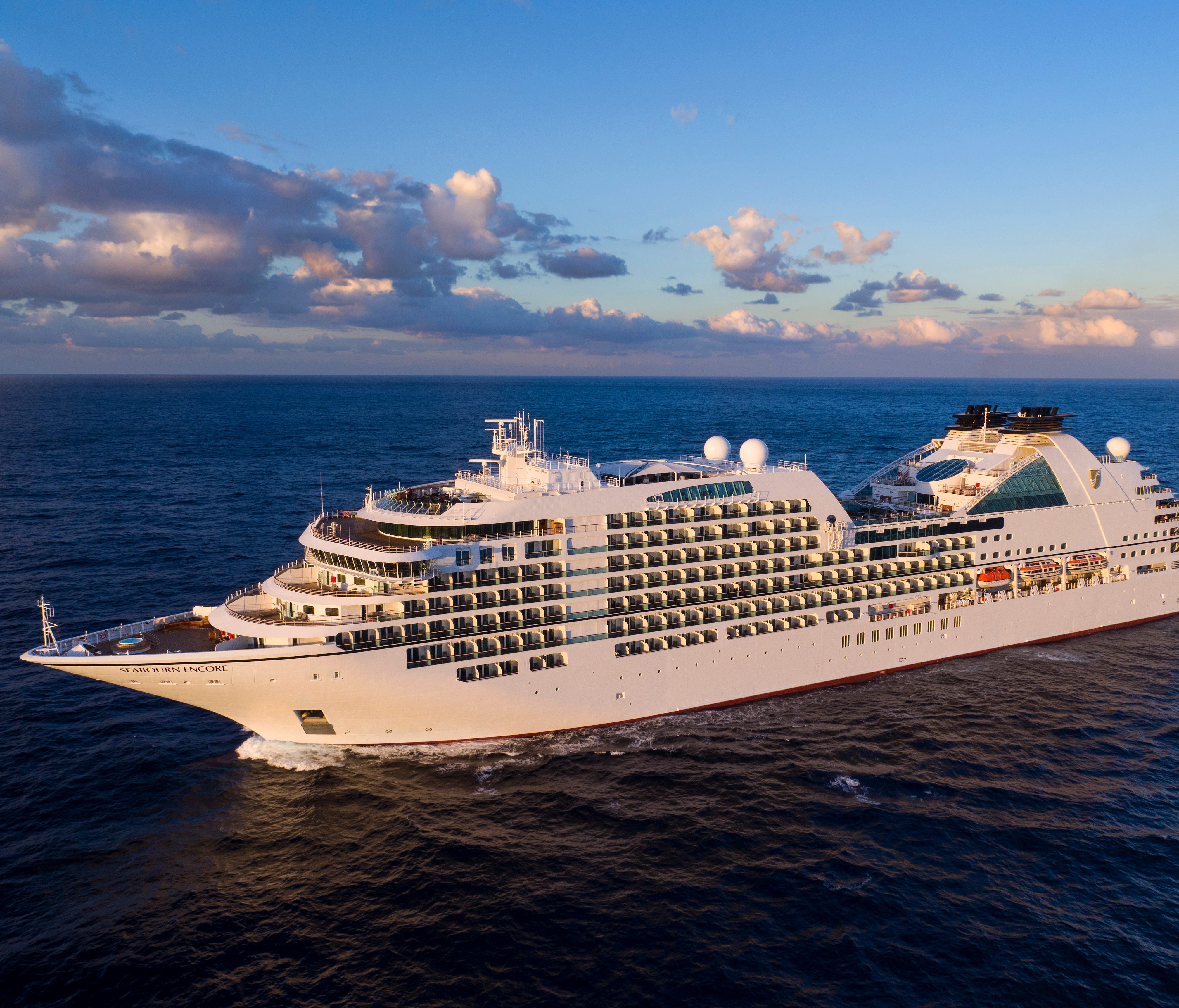Seabourn Cruise Line's newest ship, Seabourn Encore, is more than twice as big as the older vessels the line sold to Windstar and carries nearly three times as many passengers. While sharing some exterior design features, it is much more boxy than it