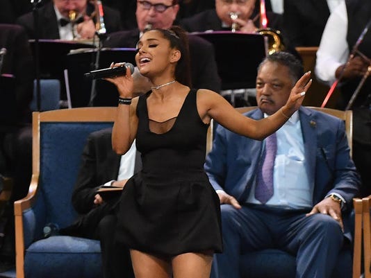 Ariana Grande Sings Aretha Franklin Song In Tiny Dress