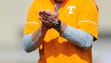 Head Coach Butch Jones calls during Tennessee Volunteers