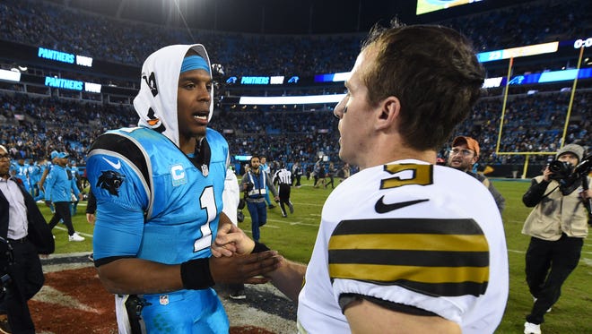 The Panthers' Cam Newton and the Saints' Drew Brees are both top-8 quarterback options in Week 12