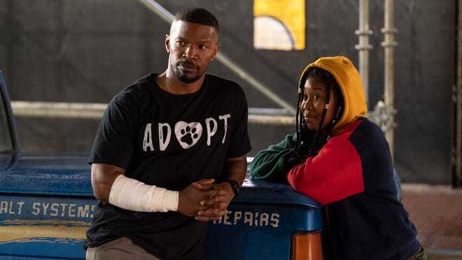 Jamie Foxx and Dominique Fishback find a way to work together to stop a flow of special drugs.