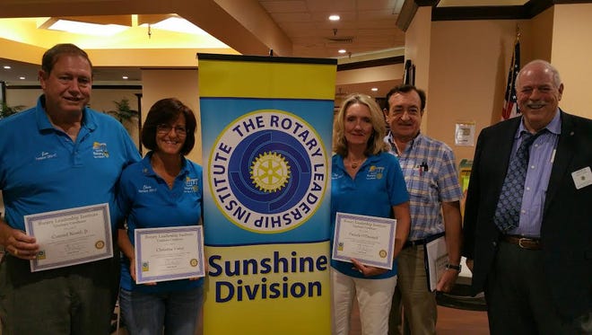 Members of the Vero Beach Sunrise Rotary Club attended Rotary Leadership Institute training in Boca Raton.