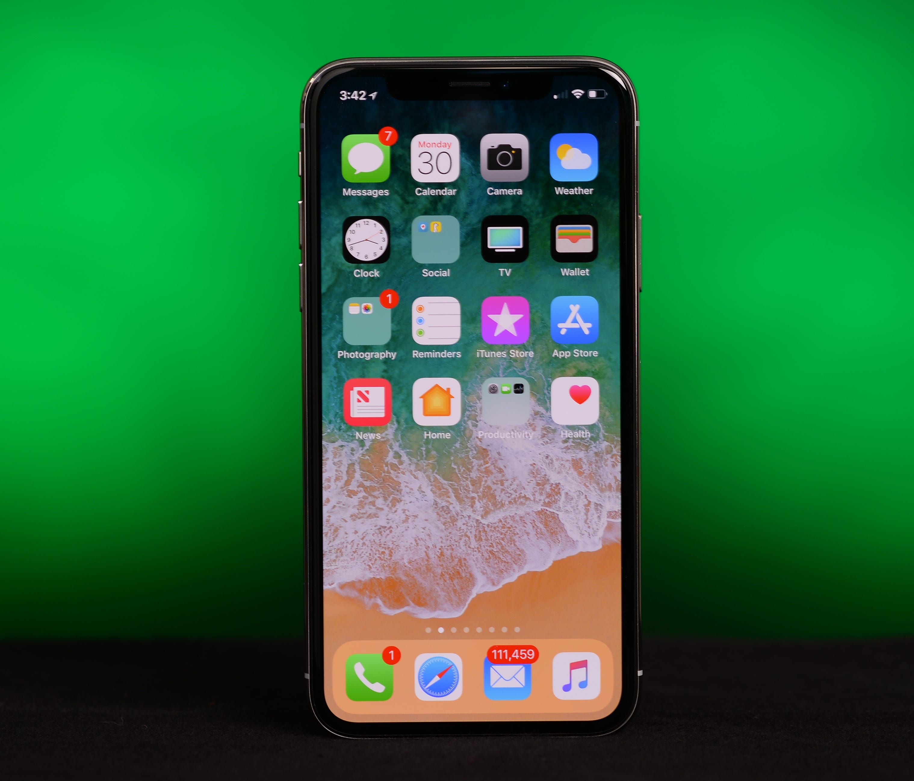 The iPhone X lacks a home button.