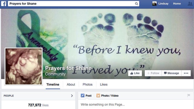 The Prayers for Shane Facebook group is where supporters found updates about the family.