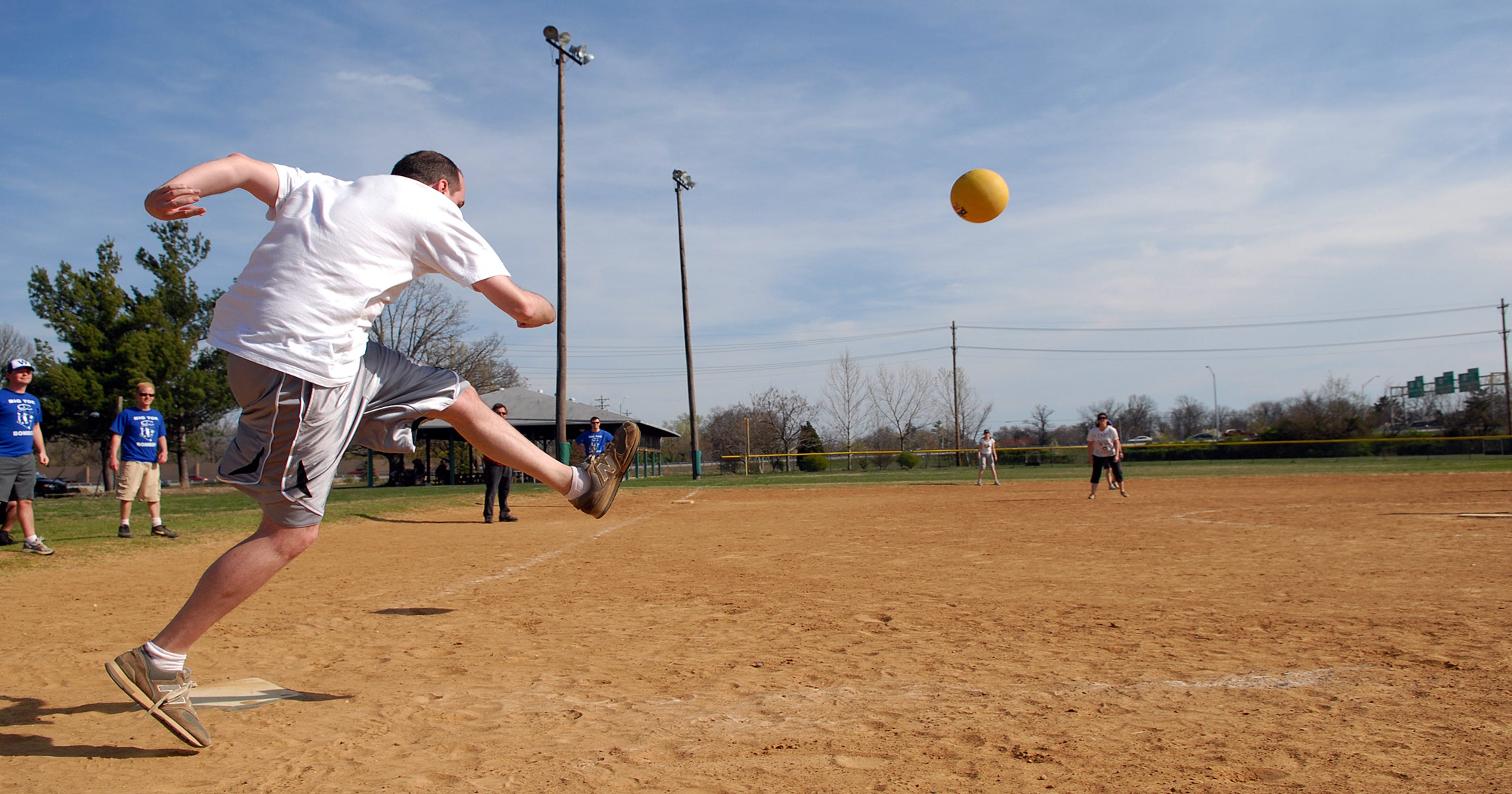 Adult kickball league Who says it's just for kids?