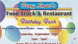 Penny Smart's Food Truck & Restaurant Birthday Bash Flyer