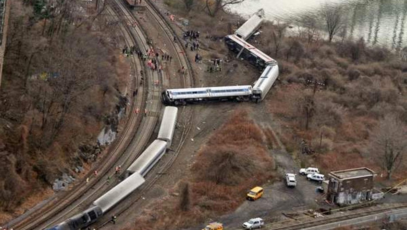 Archive DERAILMENT Train was traveling 82 mph, NTSB says