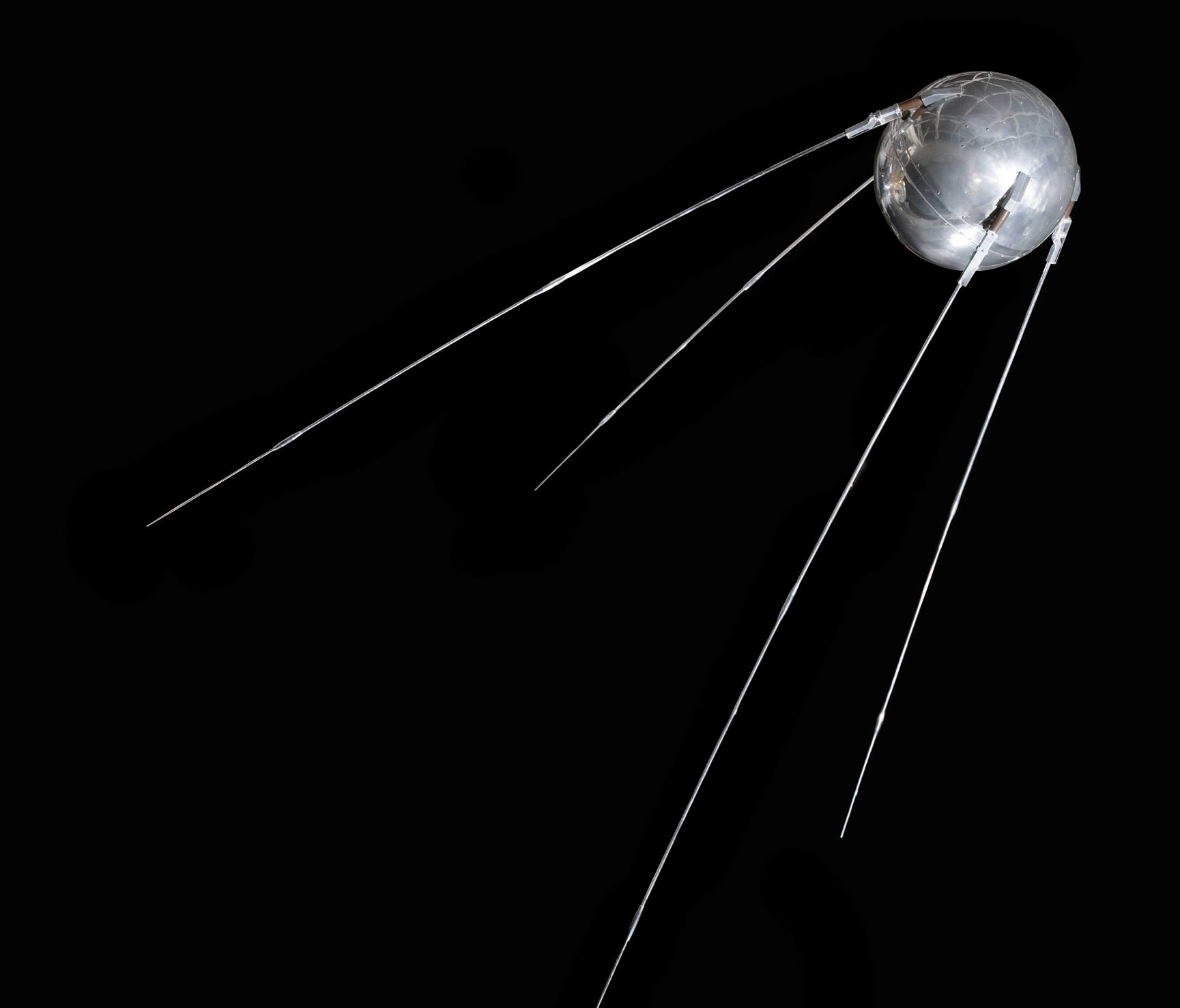 A model of Sputnik hangs at the National Air and Space Museum in Washington, D.C.