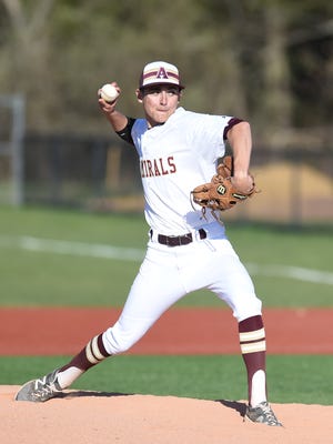Arlington's Andrew Kemmerer pitches during Tuesday's home game versus John Jay. 
