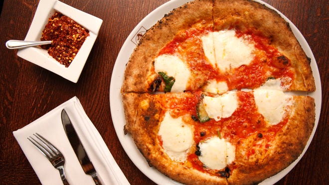 The Margherita pizza at Zero Otto Nove in Armonk is pillowy and perfectly charred.