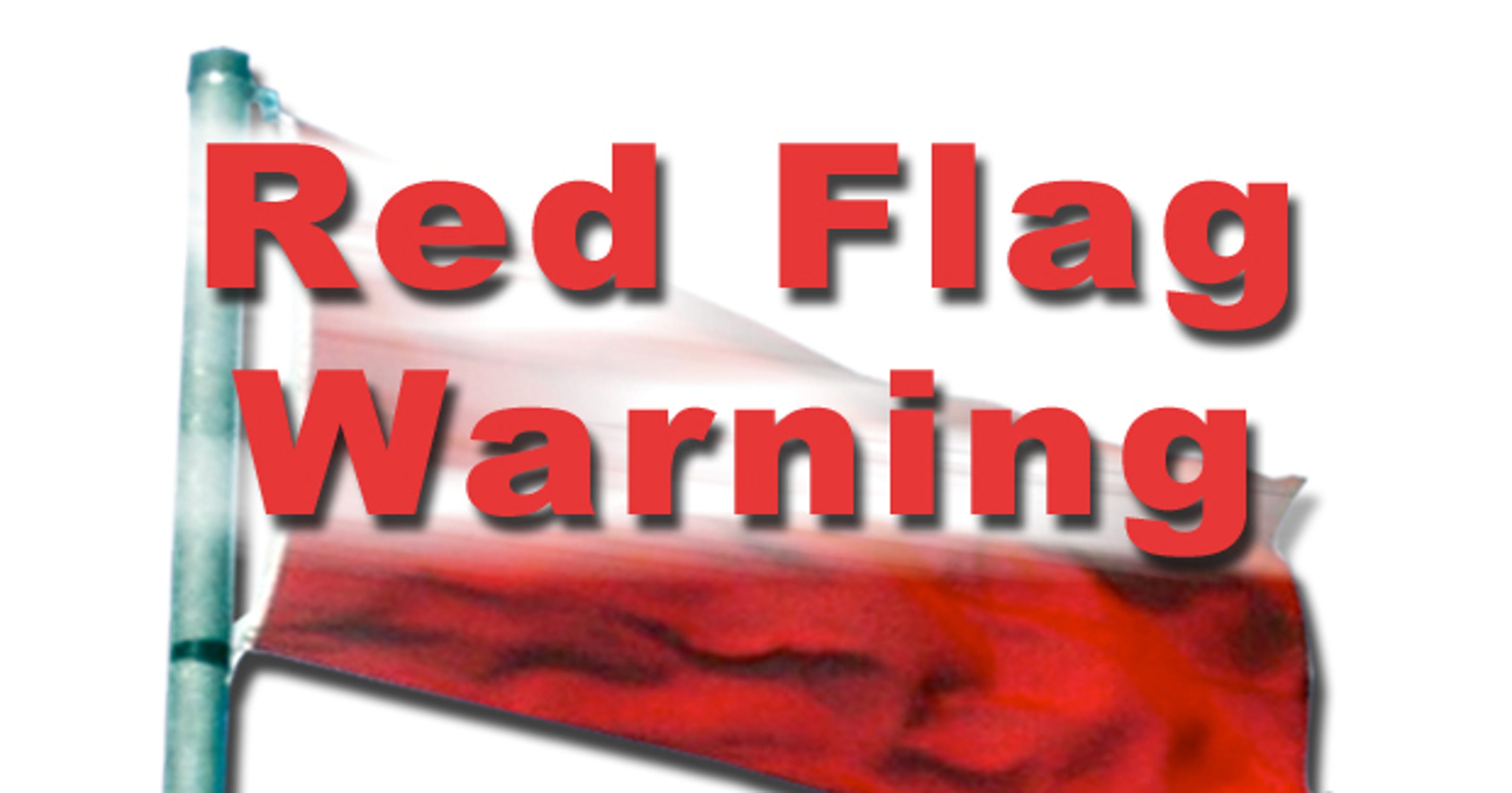 High winds and dry weather prompts red flag warning