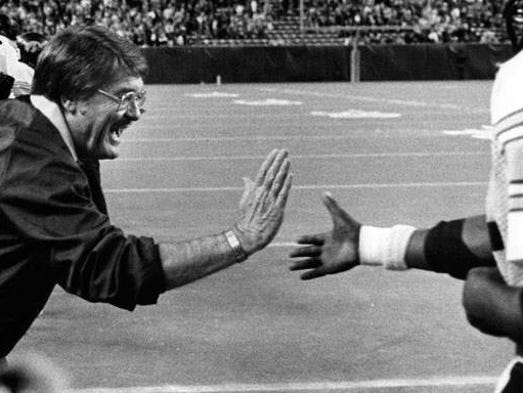 Hayden Fry coached the University of Iowa football