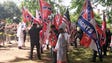 Members of the Ku Klux Klan rally in Charlottesville