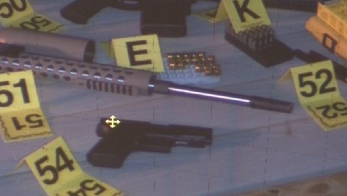 Graphic Crime Scene Firearms Introduced In Sniper Trial