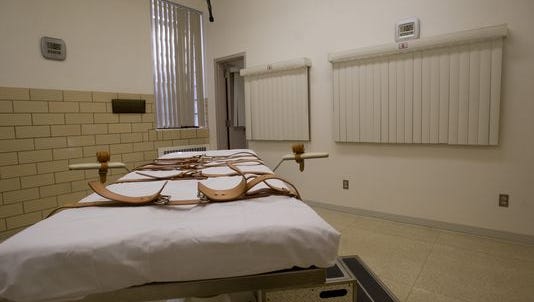 The execution room at the South Dakota State penitentiary.