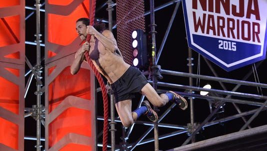 Isaac Caldiero became the first to complete the "American Ninja Warrior" obstacle course in the 2015 finale.