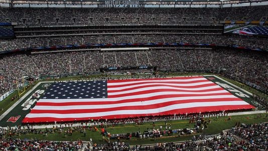 During the 2012 and 2013 NFL seasons, the New Jersey Army National Guard paid the New York Jets between $97,000 and $115,000 for a wide range of advertising and promotion.