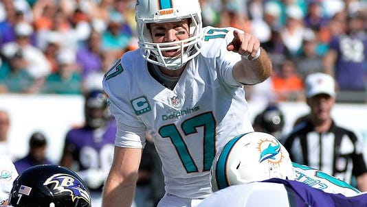 Ryan Tannehill is on pace to become the first Dolphins quarterback to surpass 4,000 yards passing since Dan Marino in 1992