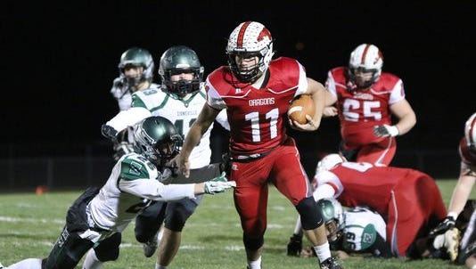 New Palestine quarterback Alex Neligh committed to the University of Indianapolis