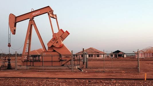An oil well in Midland, Texas.
