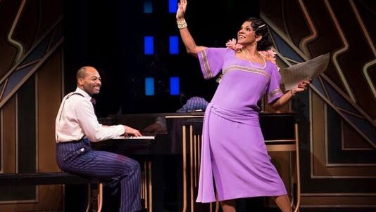 Audra McDonald, right, performs with Brandon Victor Dixon in Broadway's 'Shuffle Along, or the Making of the Musical Sensation of 1921 and All That Followed.'