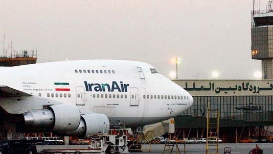 A Boeing of Iran's national airline in Tehran in 2003.