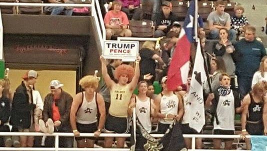 Archer City High School fans chanted slogans at largely Hispanic volleyball opponents this past Friday.