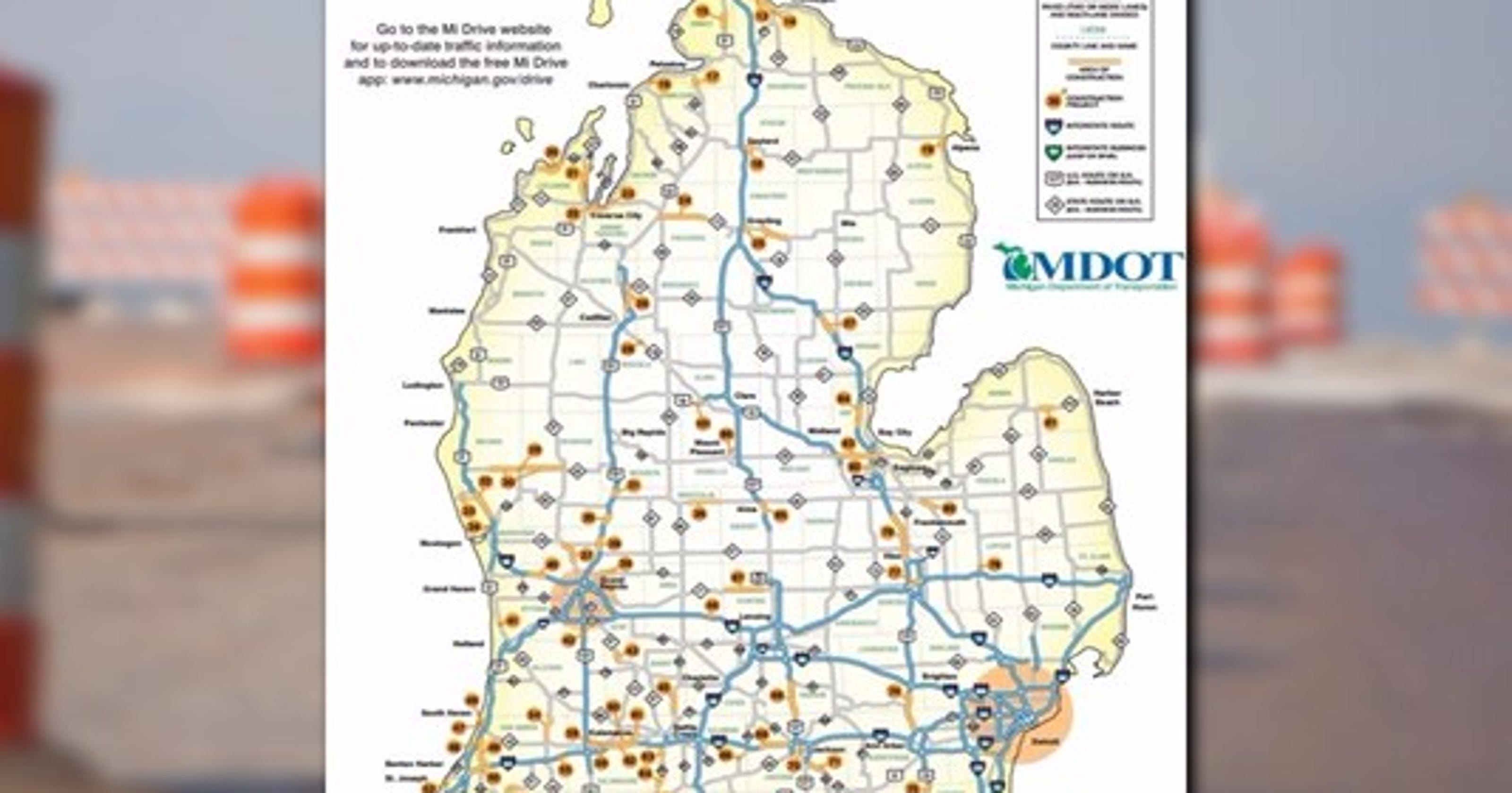 Road Construction Map Michigan